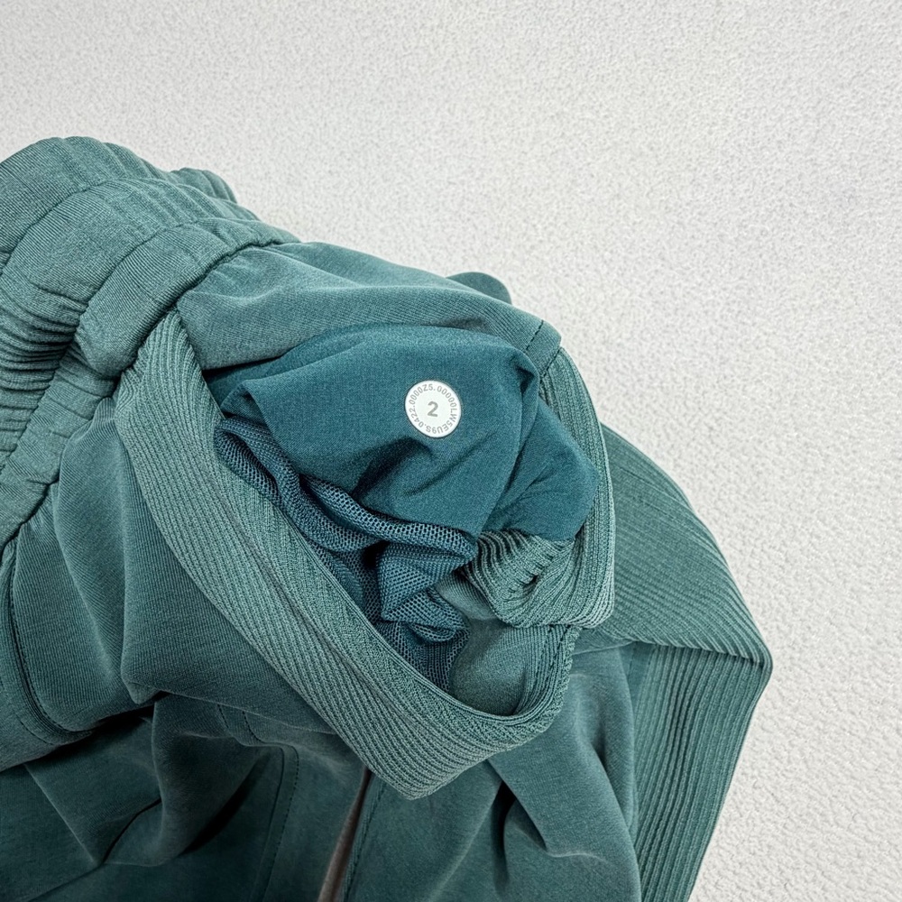 Lululemon Brushed Softstreme Ribbed High-Rise Jogger•Green Jasper - Picture 14 of 16